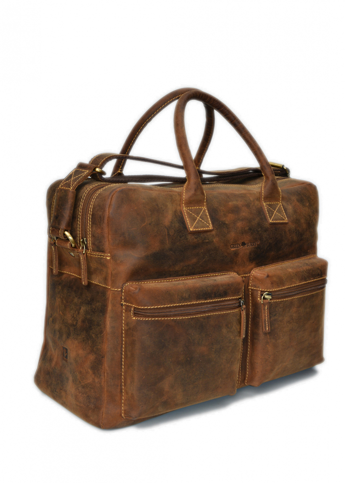 Vintage-Leder Businesstasche Farbe braun